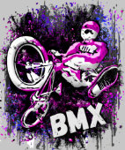 Retro Bmx Bike - Bmx Trick Jump Hoodie (Kraag)