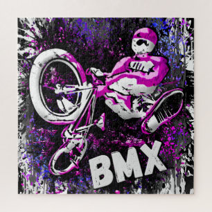 Retro Bmx Bike Puzzle - Bmx Puzzle Trick Jump Legpuzzel