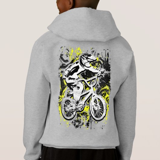 Retro Bmx Bike Race - Bmx Racing Hoodie (Achterkant)