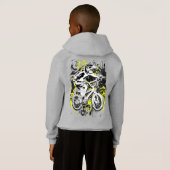 Retro Bmx Bike Race - Bmx Racing Hoodie (Achterkant volledig)