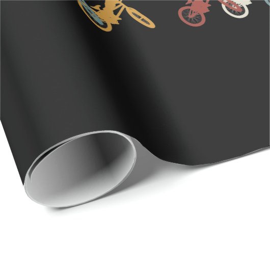 Retro  BMX Cadeaupapier (Rol Hoek)