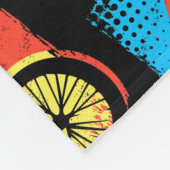Retro Bmx-fiets - Bmx Bike Freestyle Fleece Deken (Hoek)