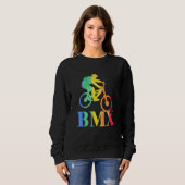 Retro BMX MTB Stunts Bike Bicycle Motocros Trui (Voorkant volledig)
