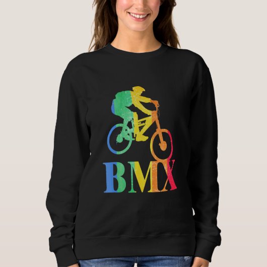 Retro BMX MTB Stunts Bike Bicycle Motocros Trui (Voorkant)