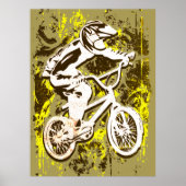 Retro Bmx Racing - Bmx Bike - Bmx Poster Print (Voorkant)