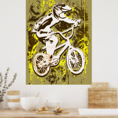 Retro Bmx Racing - Bmx Bike - Bmx Poster Print (Keuken)