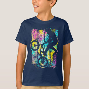 Retro Bmx Racing - Colorful Bmx Bike T-Shirt