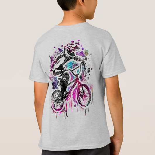 Retro Bmx T-Shirt -  Bmx Bike (Achterkant)