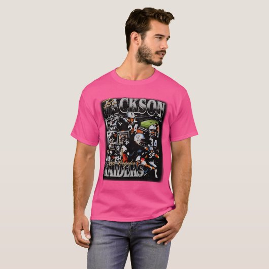 Retro Bo Jackson T-shirt (Voorkant volledig)