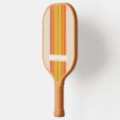 Retro Board Strepen met Naam Pickleball Paddle (Links)