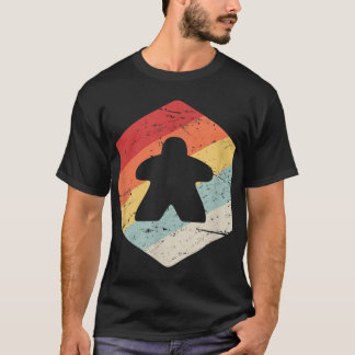 Retro  Boardgame - Boardgaming Meeple T-shirt