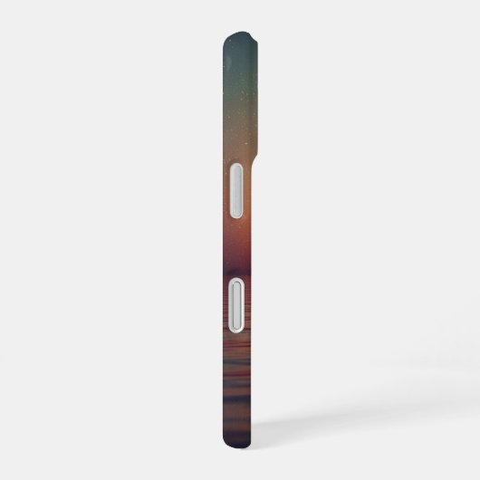 Retro Boat on Calm Sea iPhone 16 Hoesje (Rechterkant)