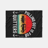 Retro Boating Mannen Funny Boat Kapitein Hate Pull Fleece Deken (Voorkant (Horizontaal))