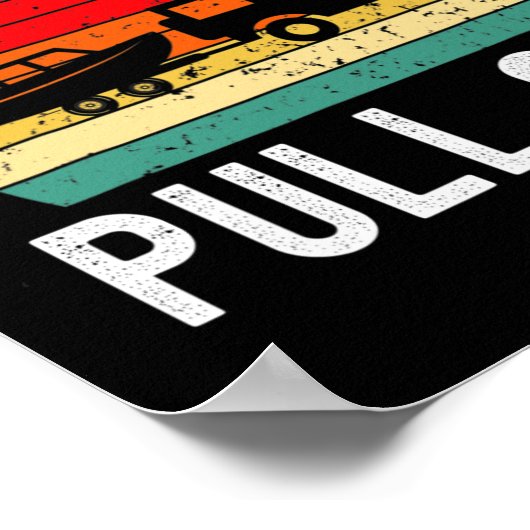 Retro Boating Mannen Funny Boat Kapitein Hate Pull Poster (Hoek)