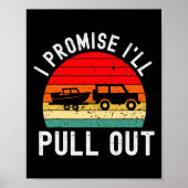 Retro Boating Mannen Funny Boat Kapitein Hate Pull Poster (Voorkant)