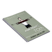 Retro Bodybuilding 70th Birthday Party Guest Book Notitieboek (Rechterzijde)