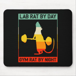 Retro Bodybuilding Labrat Overdag Gymrat 's Nachts Muismat
