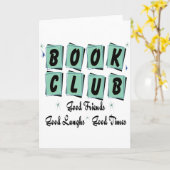 Retro boekenclub - Goede Vrienden, Tijden en Lach Kaart (Gele Bloem)