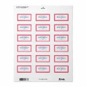 Retro Boekenlabels leraar Etiket (Full Sheet)