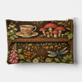 Retro boekenplank libellen koffie bloemen etui (Achterkant)