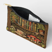 Retro boekenplank libellen koffie bloemen etui (Open)