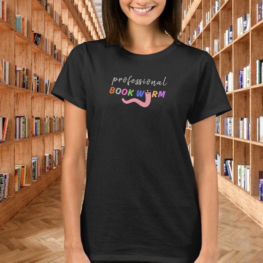 Retro boekenwurm leesliefhebbers t-shirt