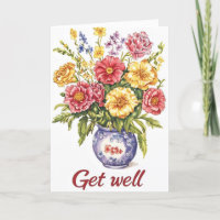 Retro boeket bloemen worden goed