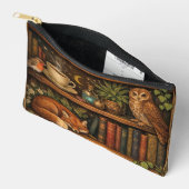 Retro boekliefhebber bosdieren etui (Open)