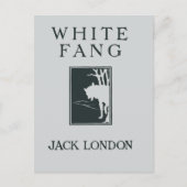  retro boekomslag White Fang Jack London Briefkaart (Voorkant)