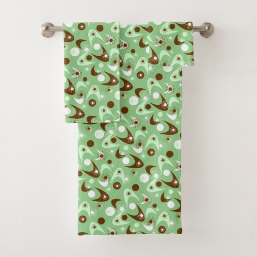 Retro Boemerangen Bad Handdoek (Insitu)