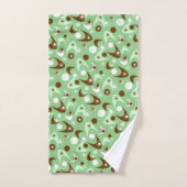 Retro Boemerangen Bad Handdoek (Handdoek)