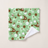Retro Boemerangen Bad Handdoek (Wasdoekje)