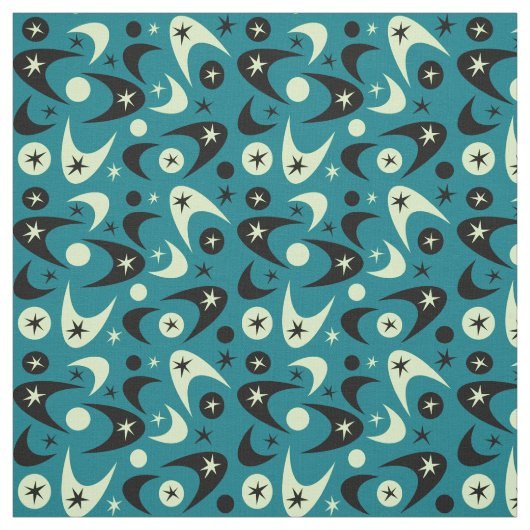 Retro Boemerangen Stof (Swatch)