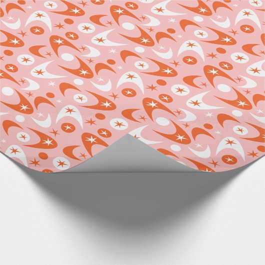 Retro Boemerangs Cadeaupapier (Hoek)