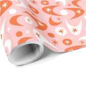 Retro Boemerangs Cadeaupapier (Rol Hoek)