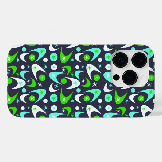 Retro Boemerangs Case-Mate iPhone Case (Achterkant (horizontaal))