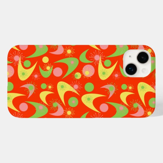 Retro Boemerangs Case-Mate iPhone Case (Achterkant (horizontaal))