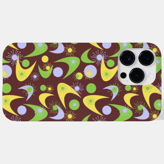 Retro Boemerangs Case-Mate iPhone Case (Achterkant (horizontaal))