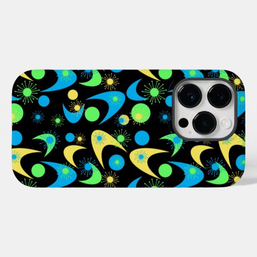 Retro Boemerangs Case-Mate iPhone Case (Achterkant (horizontaal))