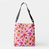Retro Boemerangs Crossbody Tas (Achterkant)