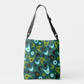 Retro Boemerangs Crossbody Tas (Achterkant)