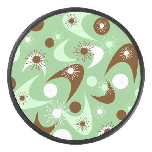 Retro Boemerangs Hockey Puck (Voorkant)