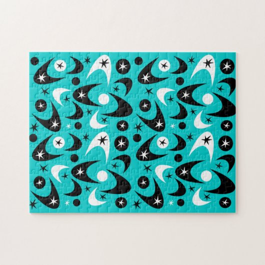 Retro Boemerangs Legpuzzel (Horizontaal)