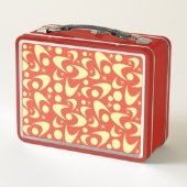 Retro Boemerangs Metalen Lunchbox (Achterkant)