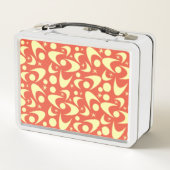 Retro Boemerangs Metalen Lunchbox (Achterkant)