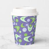 Retro Boemerangs Papieren Bekers (Achterkant)