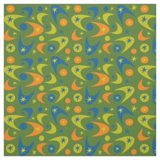Retro Boemerangs Stof (Swatch)