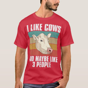 Retro Boerderij Animal Farmer Koe Lover Farming Fu T-shirt