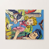 Retro Boerderij Comics Legpuzzel (Horizontaal)