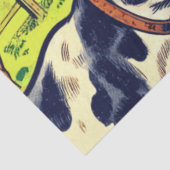 Retro Boerderij Comics Tissuepapier (Detail)